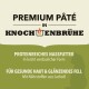 Premium-Pâté in Knochenbrühe, proteinreiches Nassfutter für gesunde Haut und glänzendes Fell, mit Nährstoffen aus Lachsöl.