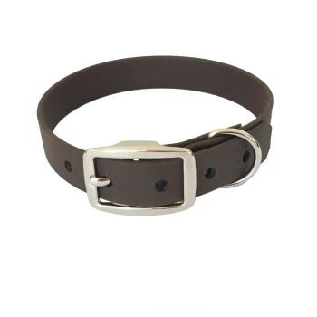 21-30cm HU Biothane Halsband dunkelbraun 52 cm, 62 cm