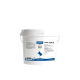 Weißer Canina-Eimer mit der Aufschrift 'Biotin Forte Tabletten', Inhalt: 2.000 g (ca. 600 Stück), blaue Hundesilhouette.