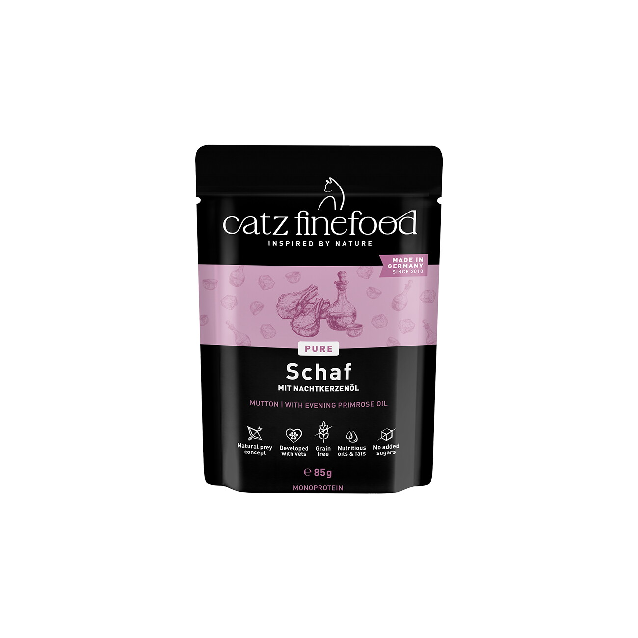Catz finefood Nassfutter Katze Pure Adult Schaf 32x85 g