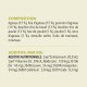Composition et informations nutritionnelles pour la nourriture pour animaux, énumérant des ingrédients comme l'agneau, le poulet et diverses vitamines et minéraux.