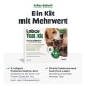Verpackung des Labor-Testkits mit einem Hund und einer Katze, das ein 4-teiliges Probenahmeset, kostenlosen Laborschiff und einen 10 € Gutschein hervorhebt.