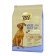 25 kg Select Gold Maxi hondenvoerzak voor gevoelige honden, met lam en rijst. Tekst: 'Optimaal afgestemde compleetoplossing' en 'Met Lam & Rijst.'
