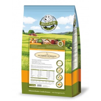 Bellfor Trockenfutter für Hunde mit Huhn Gutshof-Schmaus – 2,5 kg