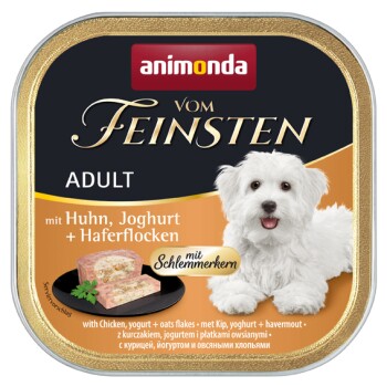 Animonda Vom Feinsten Adulte 22 x 150 g poulet, yaourt & flocons d’avoine avec graines gourmet