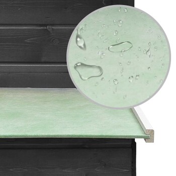 Haustiertür mit einem schwarzen Netzscreen und einem weißen Rahmen, entworfen für einfachen Zugang für Haustiere und um Insekten fernzuhalten.