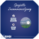 Blauer Hintergrund mit dem Text "Spezielle Zusammensetzung", Icons für Melissenblatt- und Baldrianwurzelextrakte und einer 1,6 cm Pillengrafik.