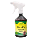 Eine Sprühflasche mit der Aufschrift 'cdVet ZeckEx TickEx Repellent' mit einem grünen und gelben Design, das ein Symbol ohne Zecken zeigt.