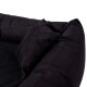 Tierlando® Premium Visco-Schaumstoff-Hundebett mit Schichten, die M-L und XL-XXL beschriftet sind, mit Details zu Materialien und Dicken: 6 cm und 9 cm.