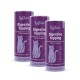 Drei lila KatKare-Dosen mit der Aufschrift 'Digestive Topping', Katzenillustration; sichtbarer Text 'Vital-Topping'.