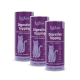 Drei lila KatKare-Dosen mit der Aufschrift 'Digestive Topping', Katzenillustration; sichtbarer Text 'Vital-Topping'.