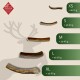 Rentier Geweih Snack 5xM, 5x