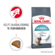 Royal Canin Haarbal kattenvoer zak, met een kattenafbeelding, beweert haarbalvorming binnen 14 dagen te verminderen.
