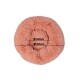 Runder, flauschiger Haustierbett in sanftem Pink, mit einem Durchmesser von 50 cm und einem inneren Kreis von 30 cm, von oben betrachtet.