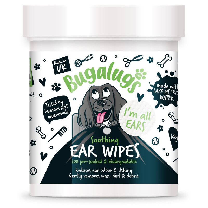 Bugalugs Ohrpflegepads für Hunde 100 Stück