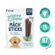 Edgard Cooper Mâch' Sticks pour grands chiens, 7 bâtonnets par paquet, aromatisés à l'huile de fraise et de menthe, 87 kcal par bâtonnet, soin dentaire efficace.