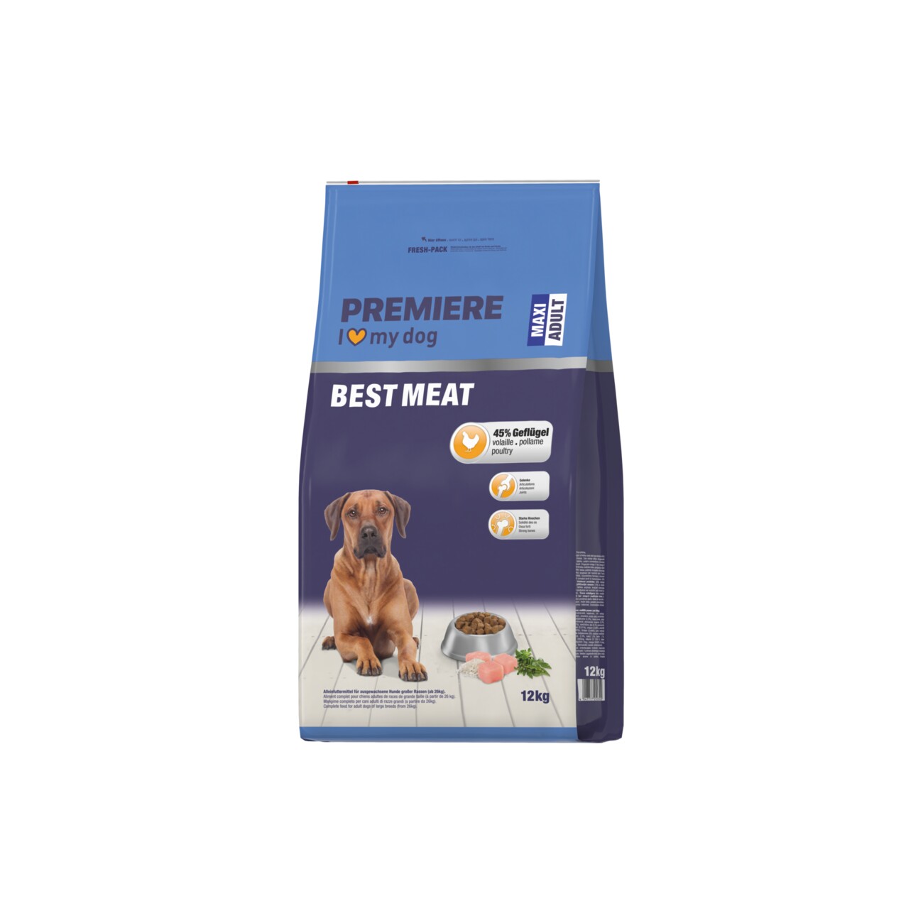 PREMIERE Croquettes Chien Best Meat Adult Maxi Volaille 12 kg