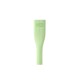 Pelle à déchets pour animaux de compagnie en silicone vert avec texture nervurée, présentant le texte en relief "earth rated."