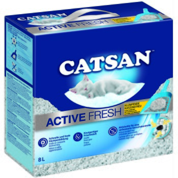 CATSAN Active Fresh Klumpstreu 2×8 l
