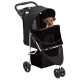 Hundewagen 80x46x98cm (L x B x H) schwarz