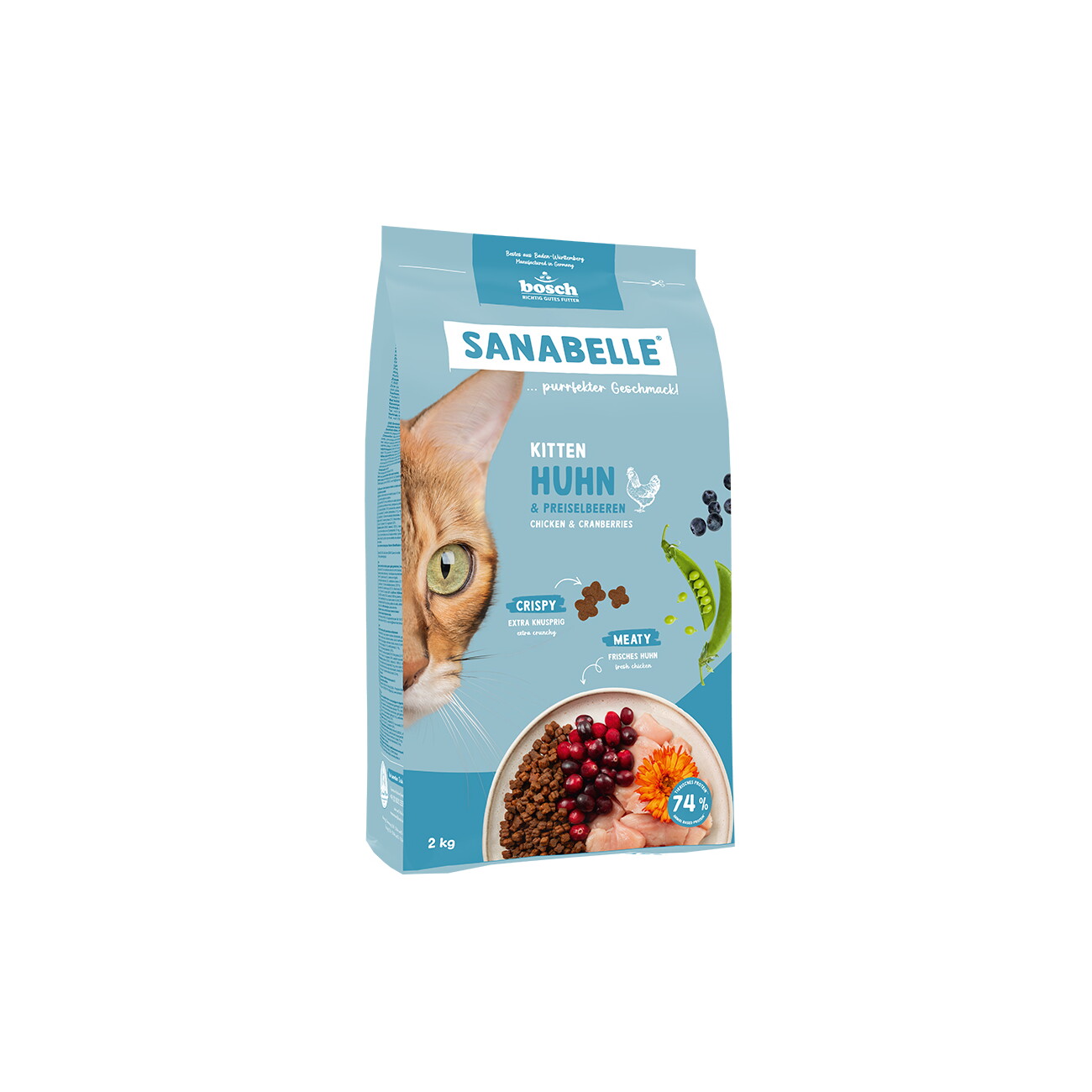 Sanabelle Trockenfutter Katze, Kitten, Huhn 2 kg