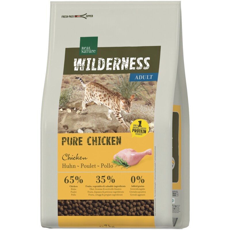REAL NATURE WILDERNESS nourriture sèche pour chat, Adulte, Poulet Pur 7 kg