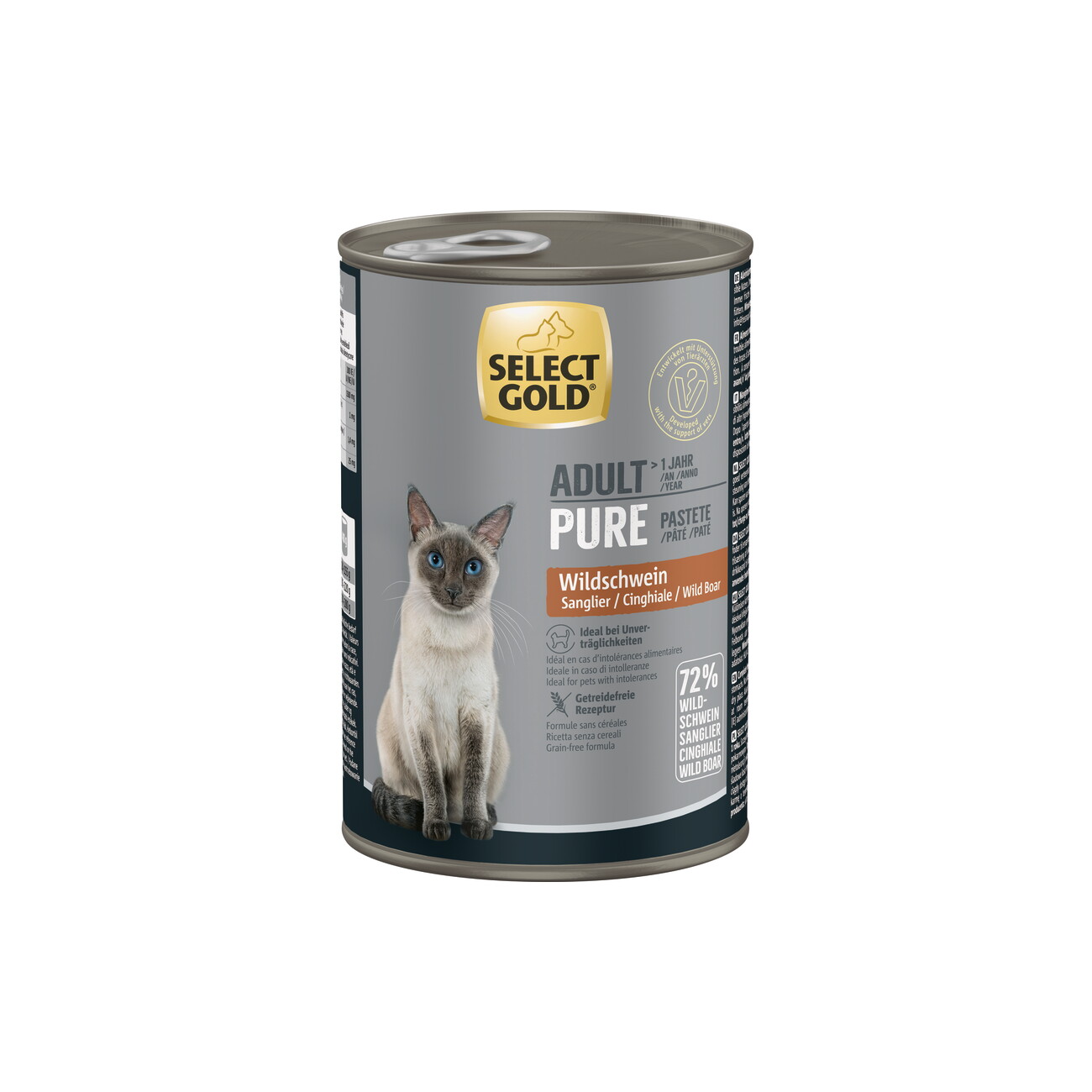 SELECT GOLD Pure Adult Paté Wildschwein 6x400 g