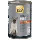 Select Gold Adult Pure Wildschwein Getreidefreies Katzenfutter Pâté Dose mit Siamkatze und 72 % Wildschwein-Text.