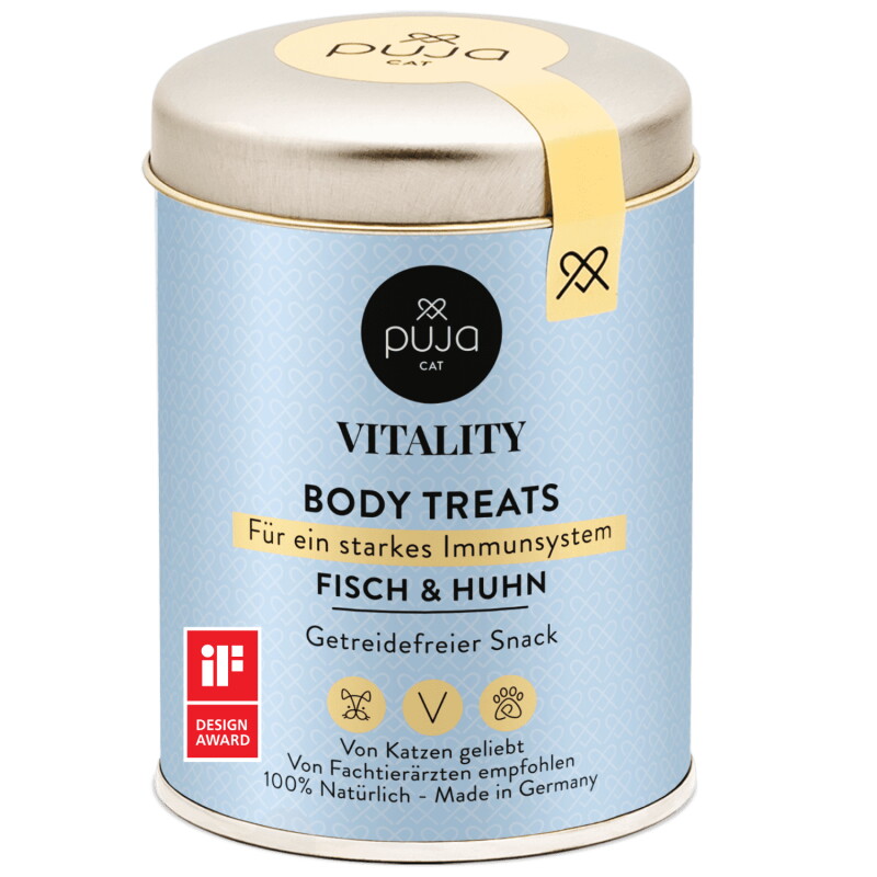 PUJA Snacks Vitality Body für Katzen 150g