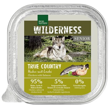 WILDERNESS Nassfutter für Hunde Senior True Country Huhn & Lachs 16x100 g