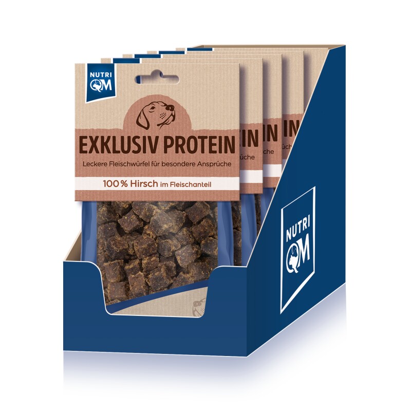 NutriQM Exklusiv Protein 5x 100g Hirsch