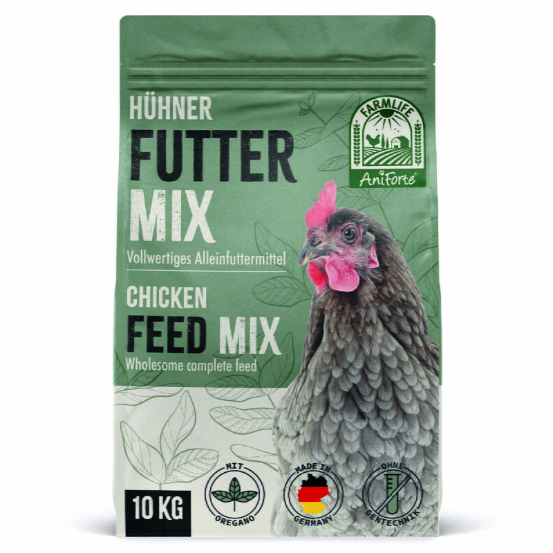 AniForte FarmLife Hühner Futter Mix mit Oregano 10 kg