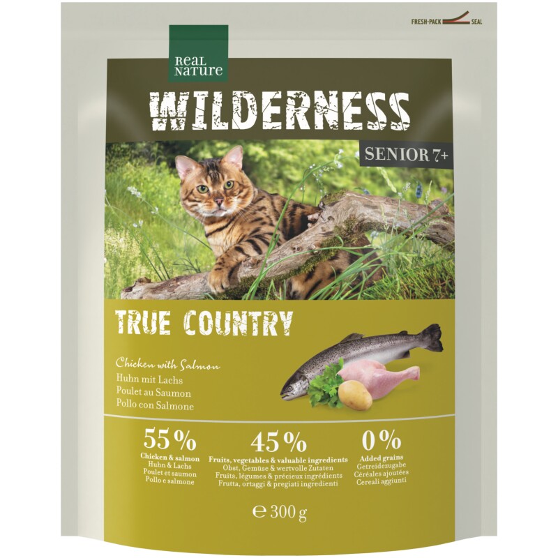 REAL NATURE WILDERNESS Droogvoeding Kat Senior 7+ True Country 300 g