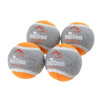 Dogs Creek Tennisball 4er Set Ibex orange