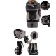 Haustier-Rucksack grau/ schwarz