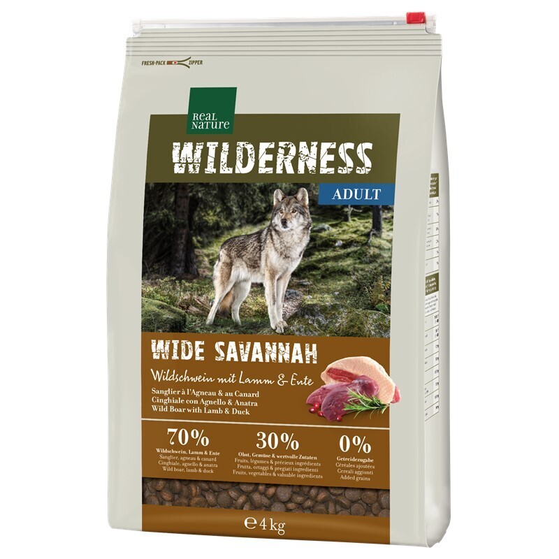 REAL NATURE WILDERNESS Wide Savannah everzwijn met lam en eend 4 kg