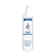 Bactazol Handdesinfektionssprayflasche mit einem Etikett, das eine Hand, einen Wassertropfen und deutschen Text zum Schutz vor Keimen zeigt.