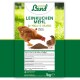 HühnerLand Leinkuchen Mehlbeutel für Hühner und Wachteln, mit einem braunen Huhn, Wachtel und dem Etikett "Hergestellt in Deutschland".