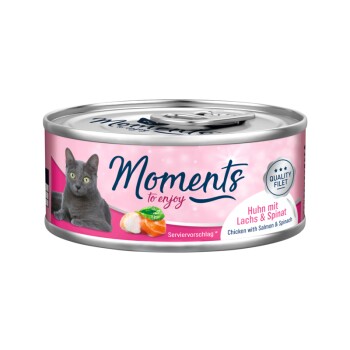MOMENTS Adult 12x70g Huhn mit Lachs & Spinat
