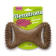 Benebone dog chew toy in a unique shape, featuring textured grips and a brown color, designed for durability and play.