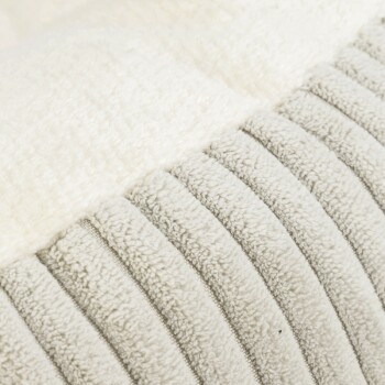 DBL Katzenbett Ribbed hellgrau