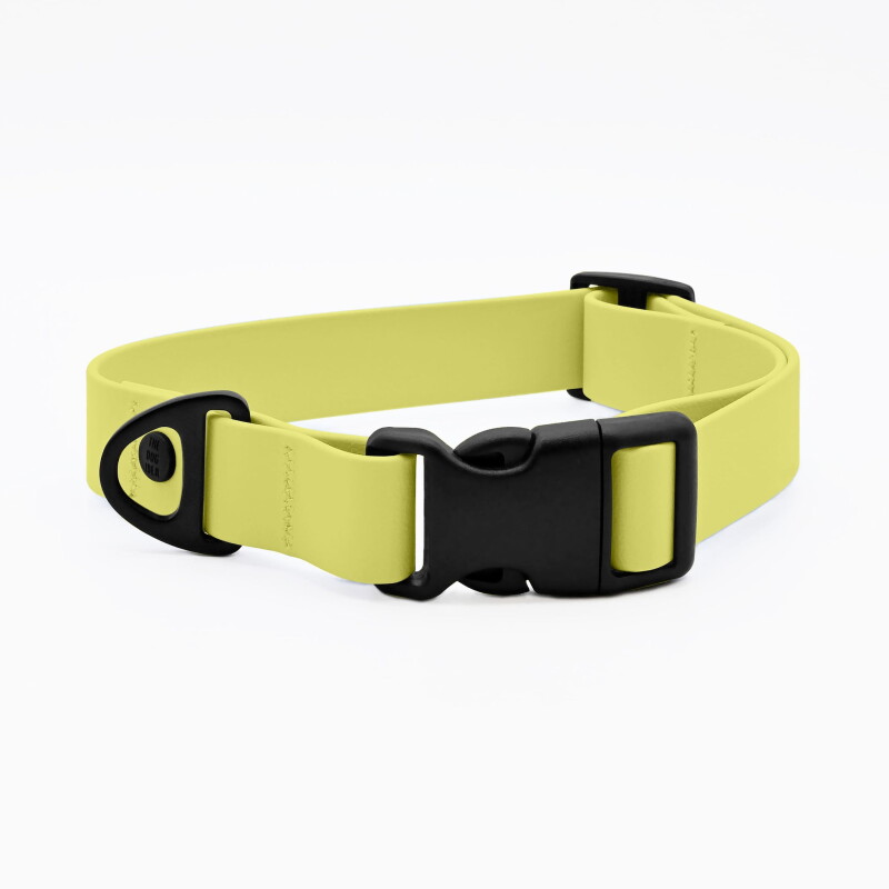 THE DOG IDEA Biothane Halsband mit Klickverschluss Butteryellow XS