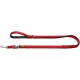 Verstellbare Führleine Neopren rot/ schwarz 2,5 cm, 3 m