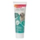 Pâte Beaphar Junior pour chiots, avec symbole de calcium, image de chien, et texte : "À partir de la 6e semaine de vie," "Soutient la croissance," "Avec de la biotine."