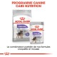Emballage de nourriture pour chiens Royal Canin présentant des formules "Stérilisées" pour mini et toutes tailles, promouvant le maintien du poids et une nutrition équilibrée.