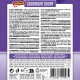 Lila Packungsaufkleber „DeliBest Goodnight Goody“ Welpen‑Nacht‑Snack, mehrsprachiger Zutatenhinweis und „100 g“ Barcode.
