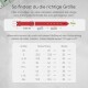 Größentabelle für Hundehalsbänder: rotes Halsband mit Maßen und einer Tabelle der Größen XS bis XXL in cm, mit deutschen Anweisungen zum Messen.
