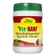 Behälter mit cdVet Fit-BARF Eierschalenpulver, beschriftet in Gelb und Rot, mit den Angaben "100% NATUR" und "Eierschalenpulver" auf Deutsch.