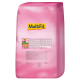 Rosa MultiFit-Tierfutterbeutel, 12,5 kg, großes MultiFit-Logo und kleines Kaninchenbild auf der Vorderseite.