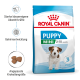 Royal Canin Puppy Mini Hundefutterbeutel für Welpen von 2-10 Monaten, der Immunität, Gehirnentwicklung und kleine Kibble-Größe hervorhebt.